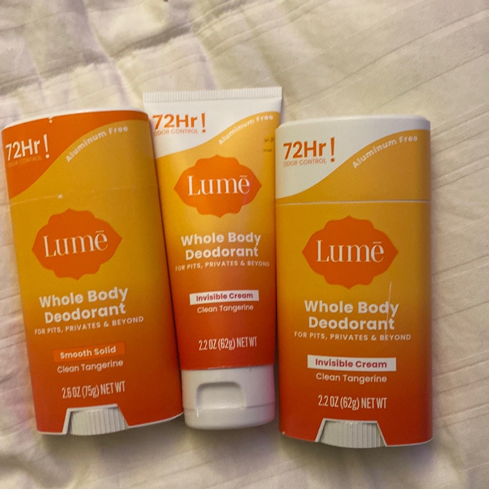 Whole body deodorant LUME bundle 3Pack!